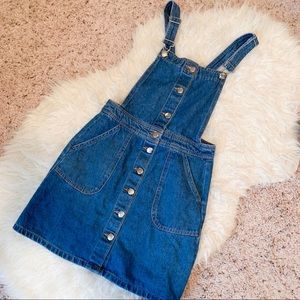 H&M Denim Skirt Jumper Overall